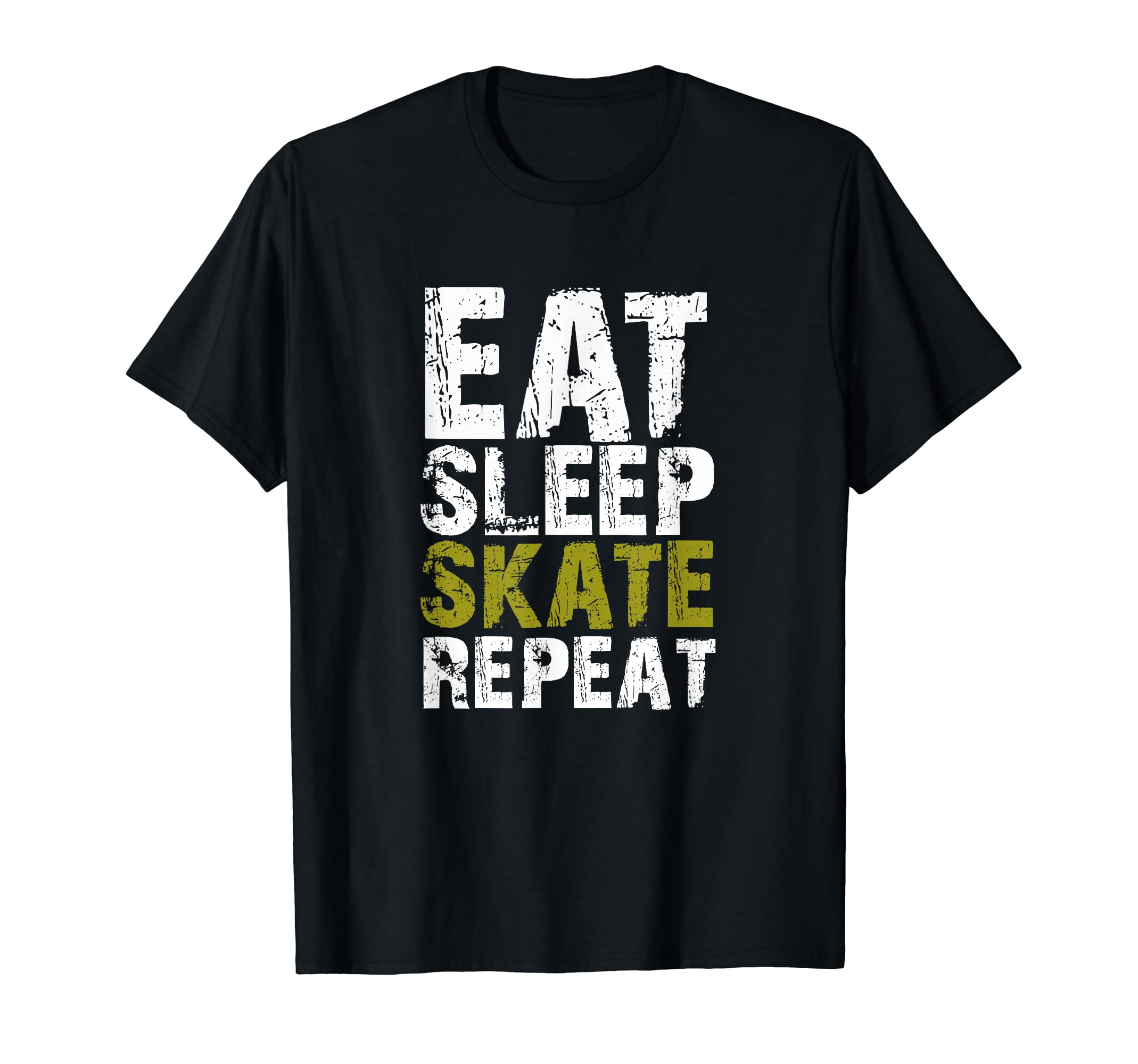 Eat Sleep Skate Repeat Roller Skate Ice T-Shirt - Graphic Print Unisex - T-Shirt, Sweatshirt, Hoodie