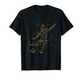 80S Colorful Soccer Player Pop T-Shirt - Unique Graphic for Adults - T-Shirt, Sweatshirt, Hoodie