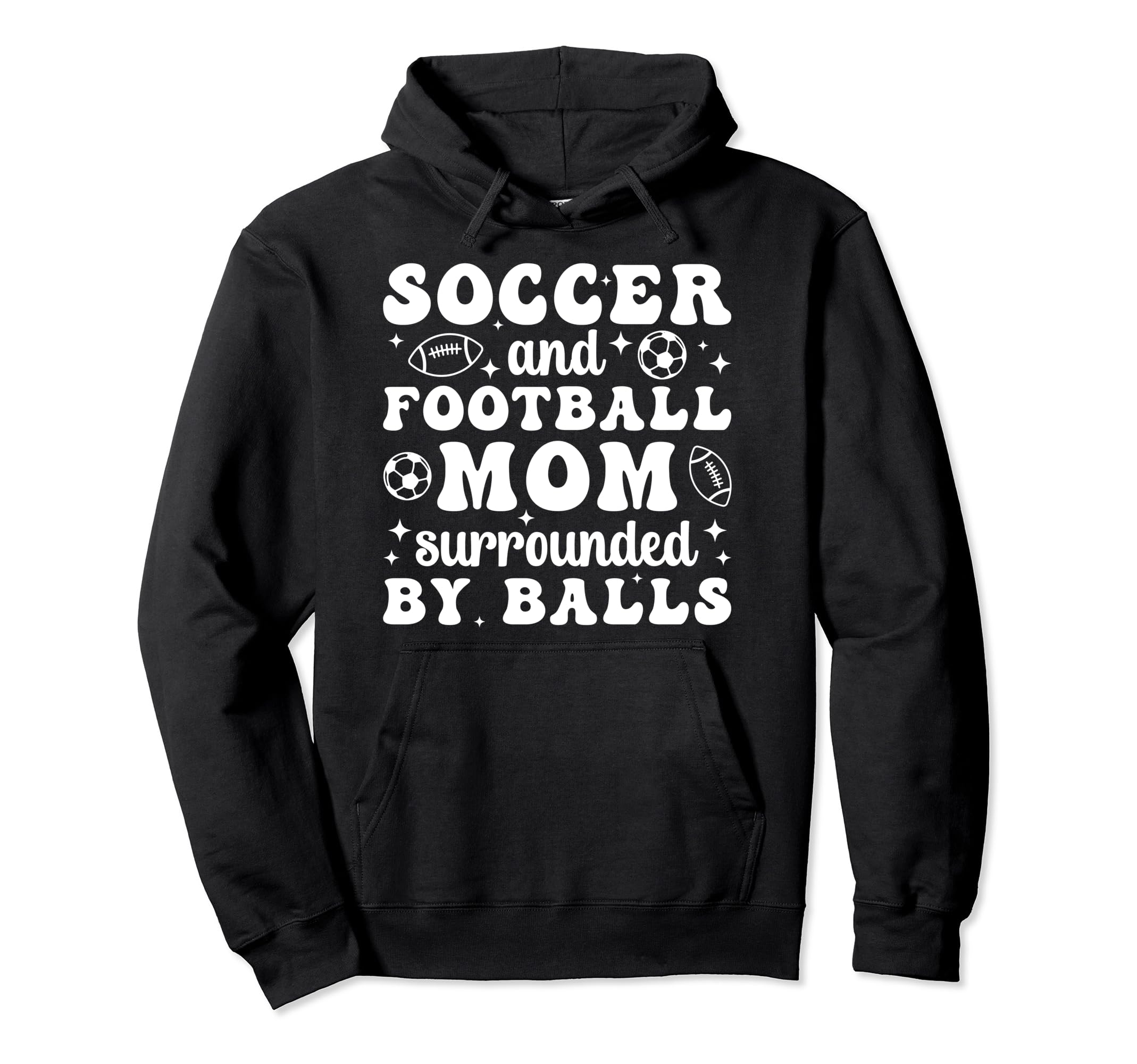 Soccer And Football Mom Funny Football Hoodie - Aesthetic Graphic Unisex - T-Shirt, Sweatshirt, Hoodie