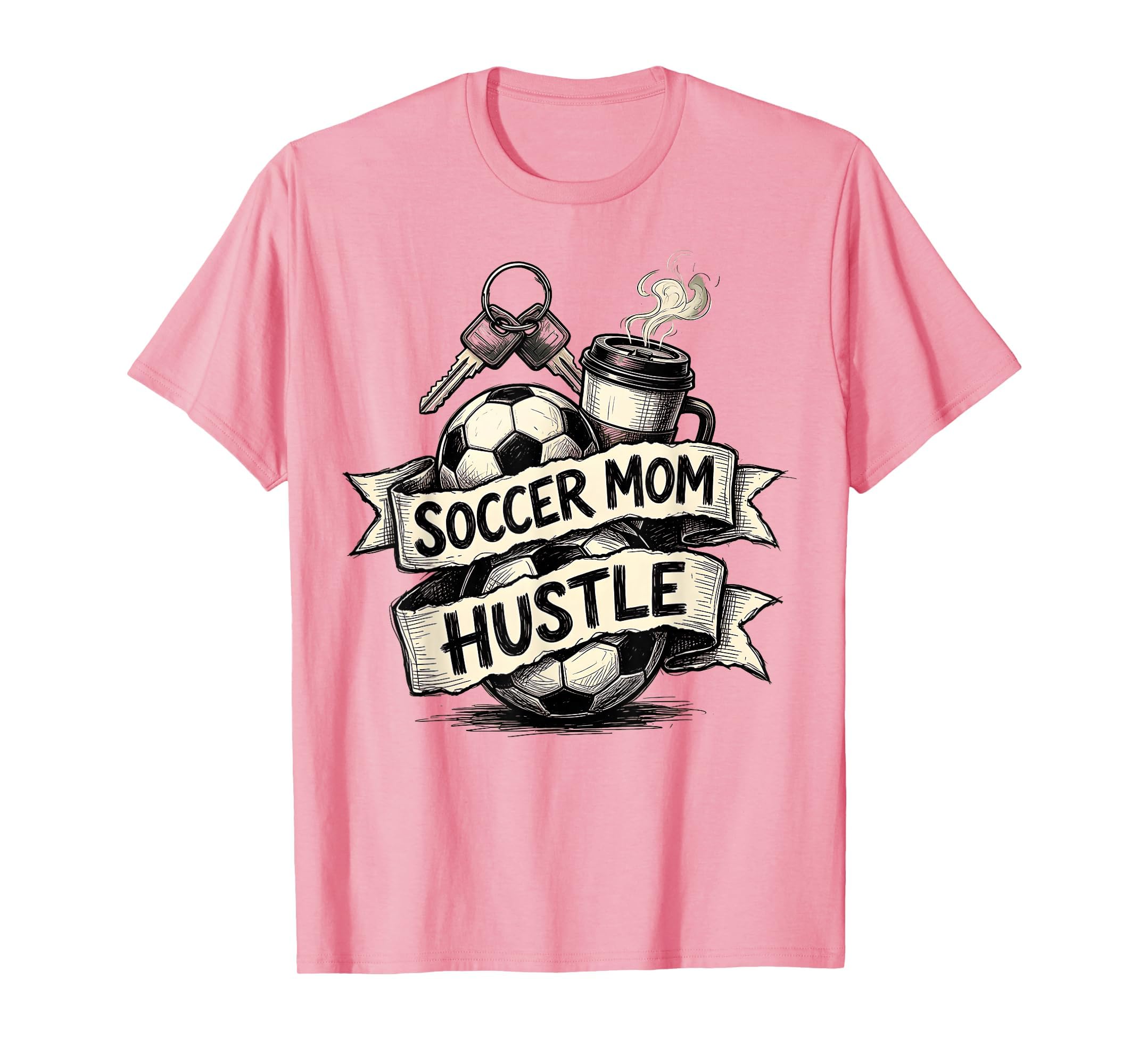Soccer Mom Hustle T-Shirt - Aesthetic Graphic Unisex - T-Shirt, Sweatshirt, Hoodie