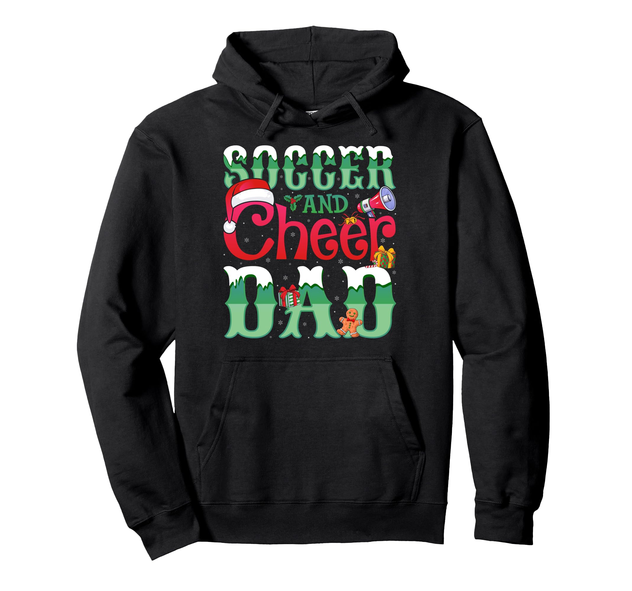 Soccer And Cheer Dad Cheerleader Hoodie - Casual Everyday Wear for Adults - T-Shirt, Sweatshirt, Hoodie