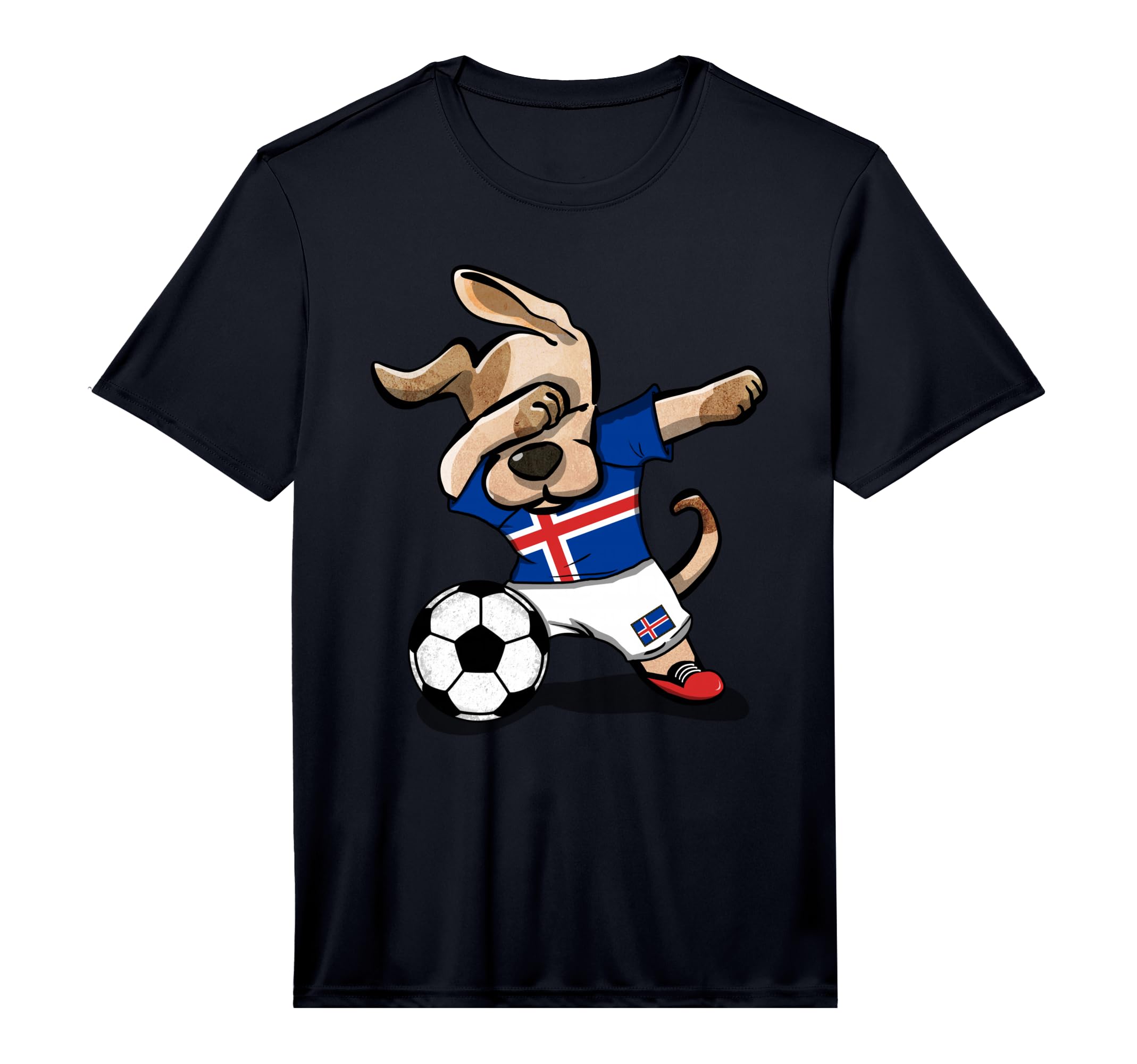 Dabbing Dog Iceland Soccer Jersey T-Shirt - Casual Everyday Wear Men Women - T-Shirt, Sweatshirt, Hoodie