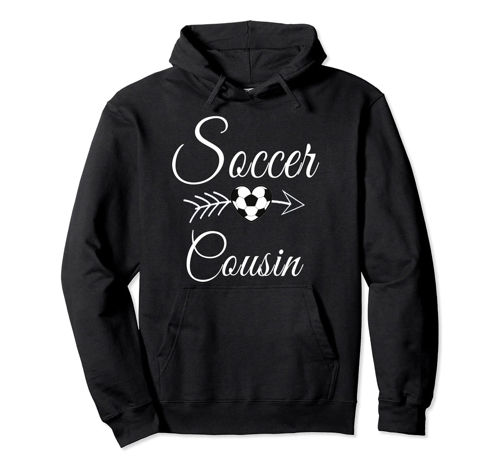 Soccer Cousin Heart Soccer Lovers Hoodie - Minimalist Print Men Women - T-Shirt, Sweatshirt, Hoodie