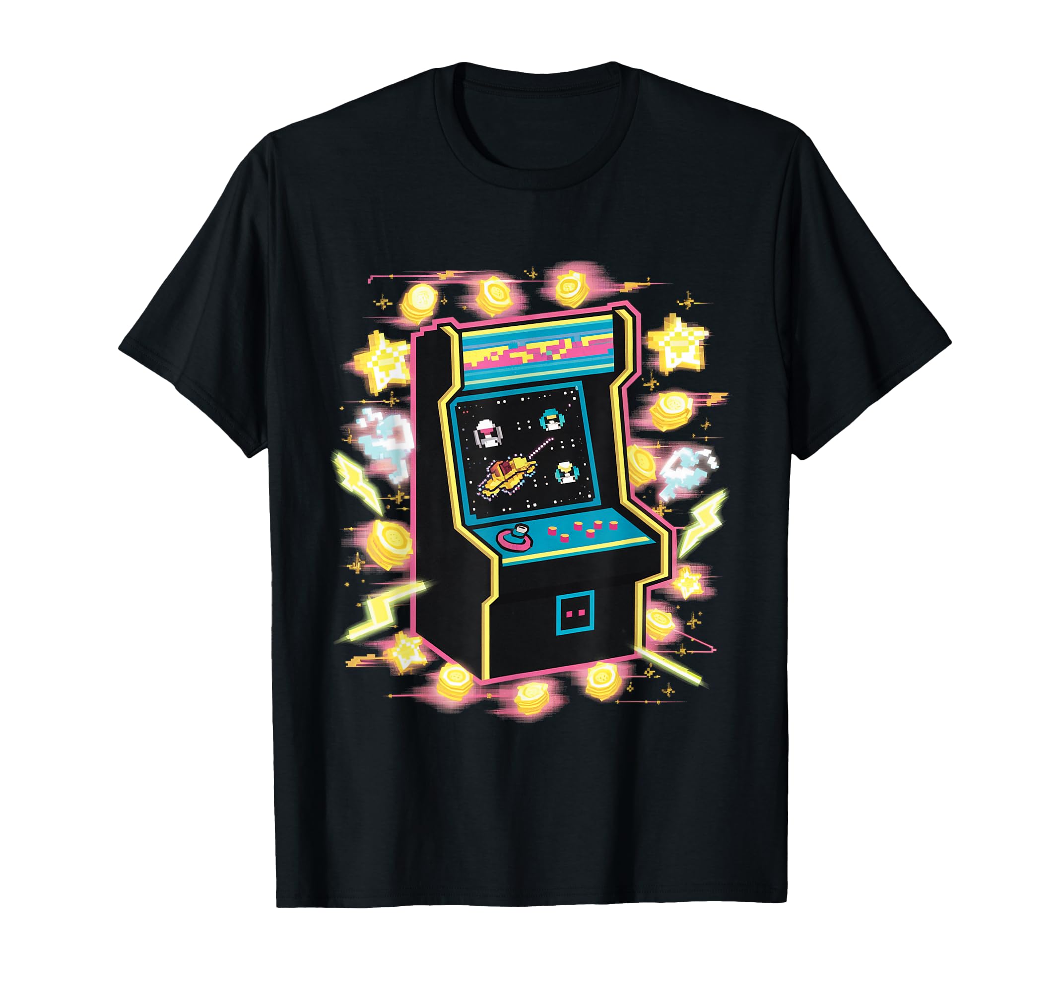 Pixel Art Arcade Machine Gaming T-Shirt - Streetwear Style for Adults - T-Shirt, Sweatshirt, Hoodie