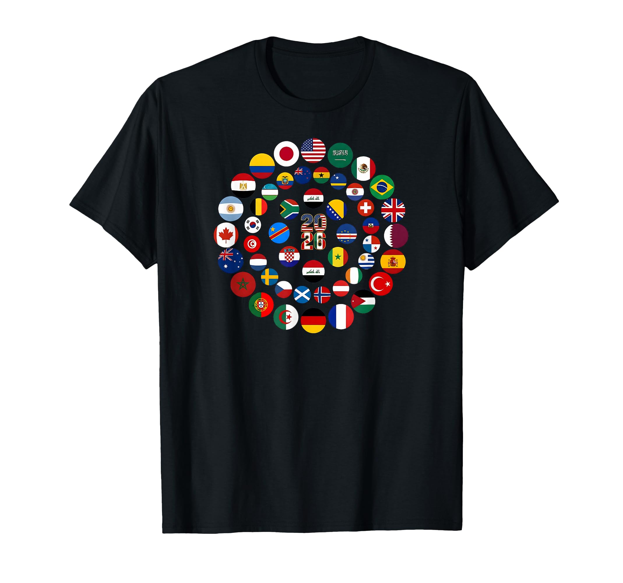 Worldwide Football 2026 Flags World T-Shirt - Streetwear Style for Adults - T-Shirt, Sweatshirt, Hoodie