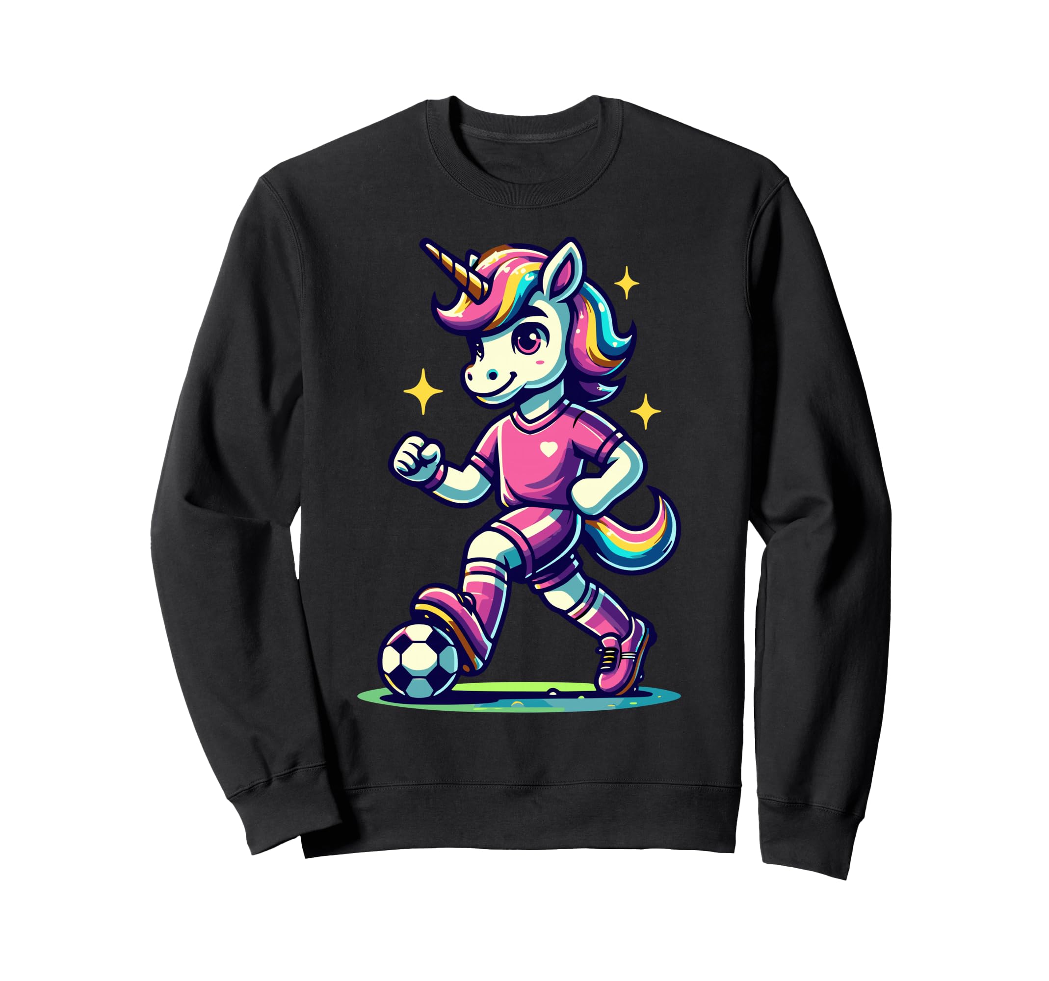 Footballer Unicorn Fans Soccer Team Sweatshirt - Trendy Graphic Unisex - T-Shirt, Sweatshirt, Hoodie