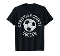 Christian County Soccer Distressed 90S T-Shirt - Unique Graphic Men Women - T-Shirt, Sweatshirt, Hoodie