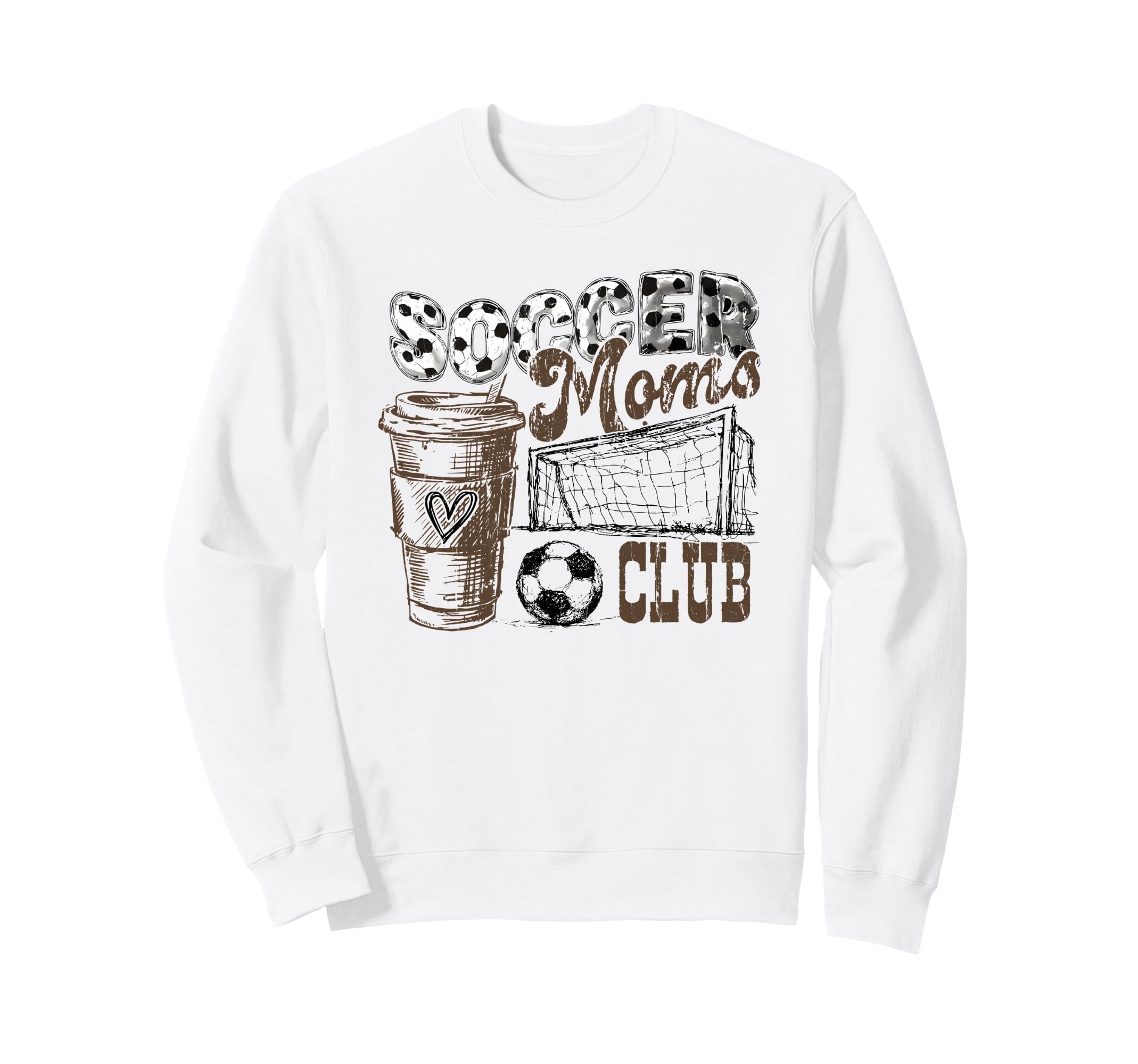 Soccer Moms Club Livin That Soccer Sweatshirt - Aesthetic Graphic Unisex - T-Shirt, Sweatshirt, Hoodie