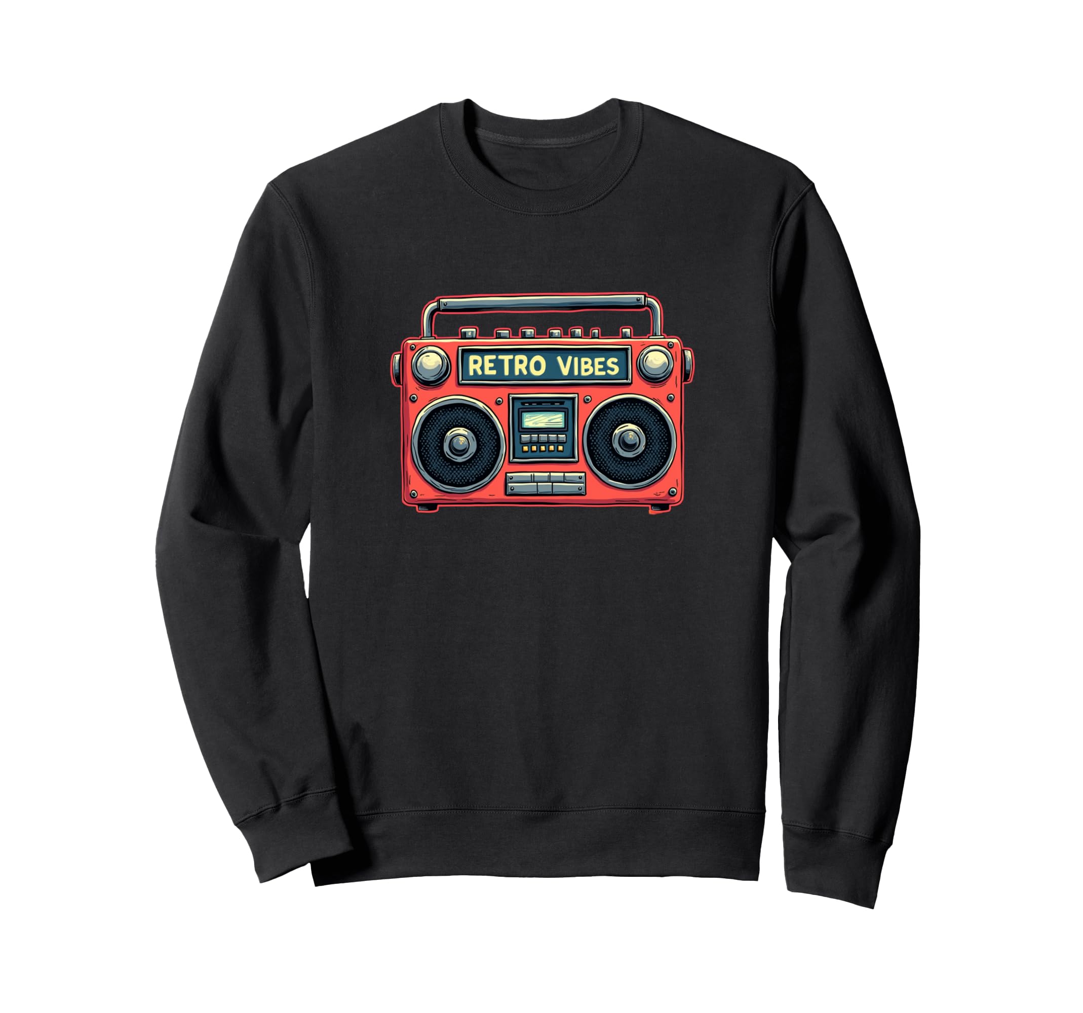 90S Fun Boombox Cassette Tape Vibe Sweatshirt - Novelty Apparel Unisex - T-Shirt, Sweatshirt, Hoodie