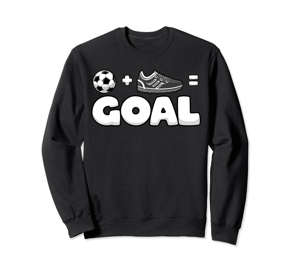 Funny Soccer Player Math Goal Sweatshirt - Casual Everyday Wear Men Women - T-Shirt, Sweatshirt, Hoodie