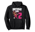 2Nd Birthday Soccer Dabbing 2 Years Hoodie - Novelty Apparel for Adults - T-Shirt, Sweatshirt, Hoodie