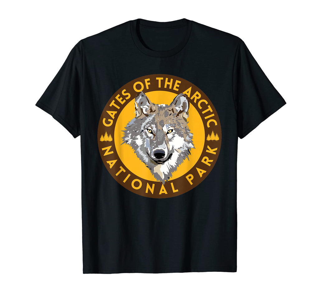 Gates Arctic National Park Alaska Wolf T-Shirt - Minimalist Print Unisex - T-Shirt, Sweatshirt, Hoodie
