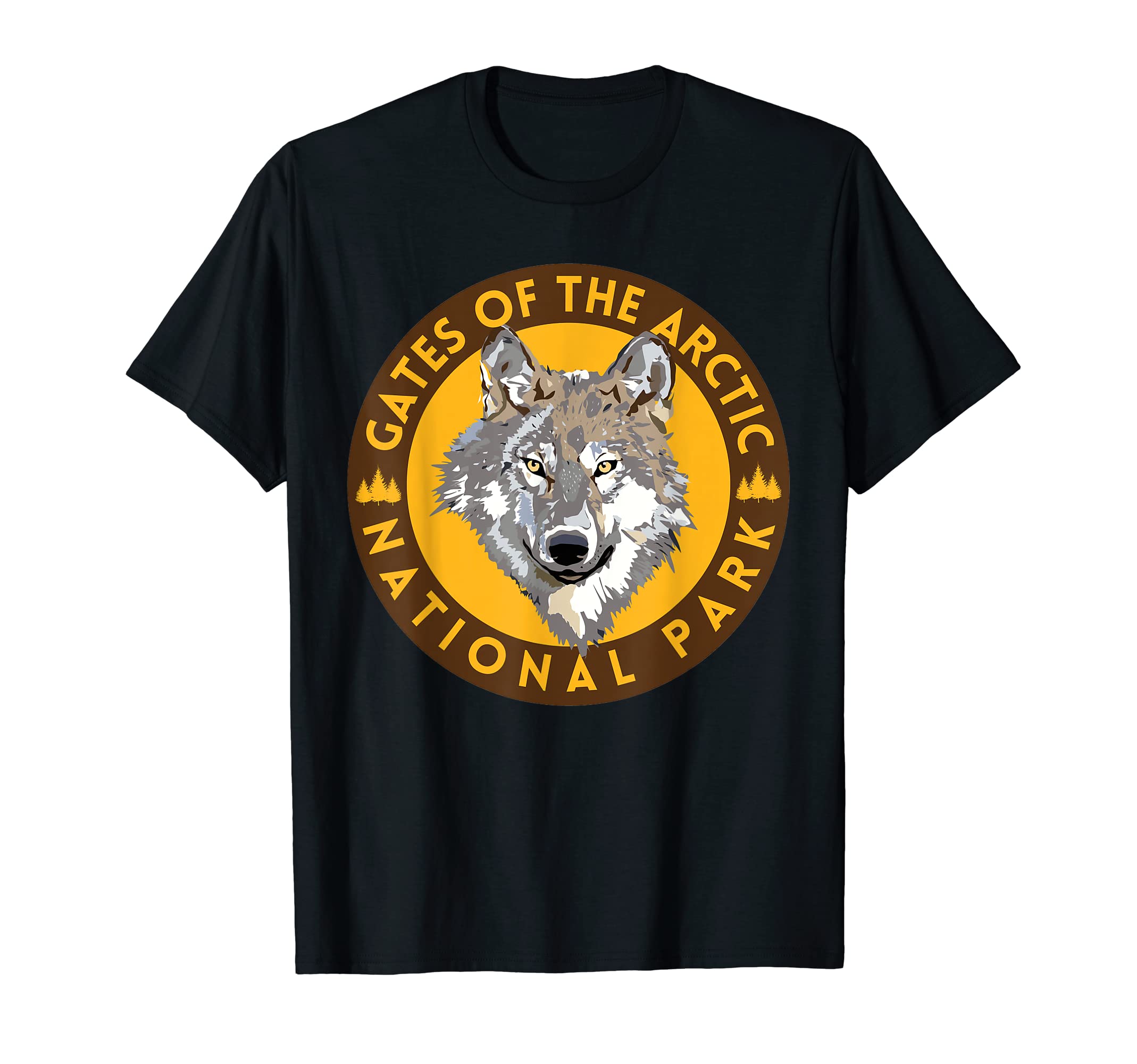 Gates Arctic National Park Alaska Wolf T-Shirt - Minimalist Print Unisex - T-Shirt, Sweatshirt, Hoodie