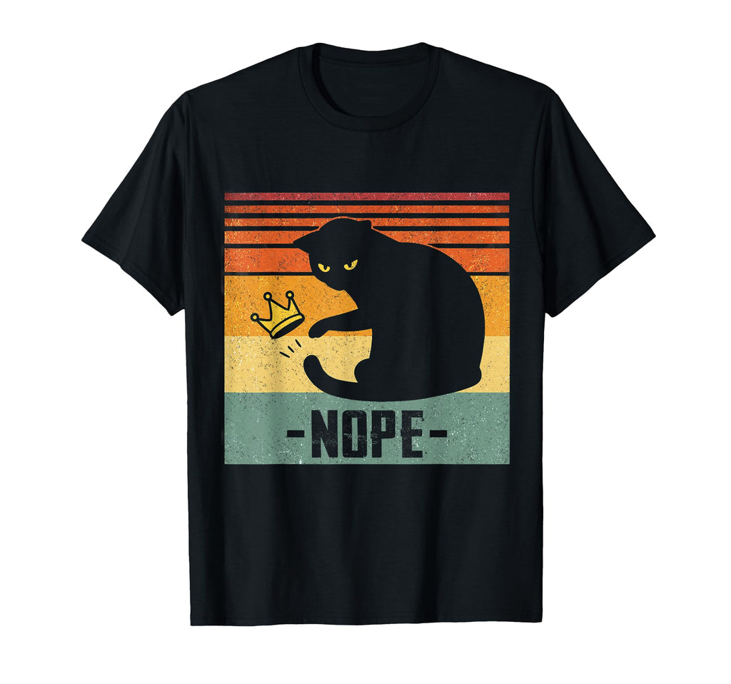 No Kings America Black Cat Funny Cat T-Shirt - Unique Graphic Unisex - T-Shirt, Sweatshirt, Hoodie