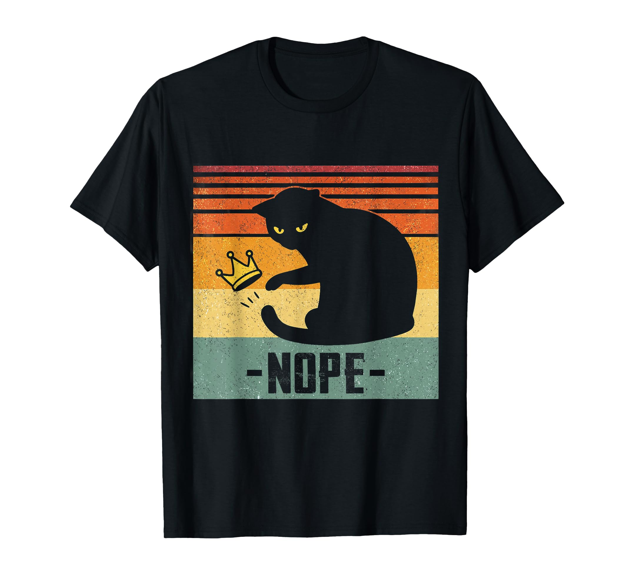 No Kings America Black Cat Funny Cat T-Shirt - Unique Graphic Unisex - T-Shirt, Sweatshirt, Hoodie