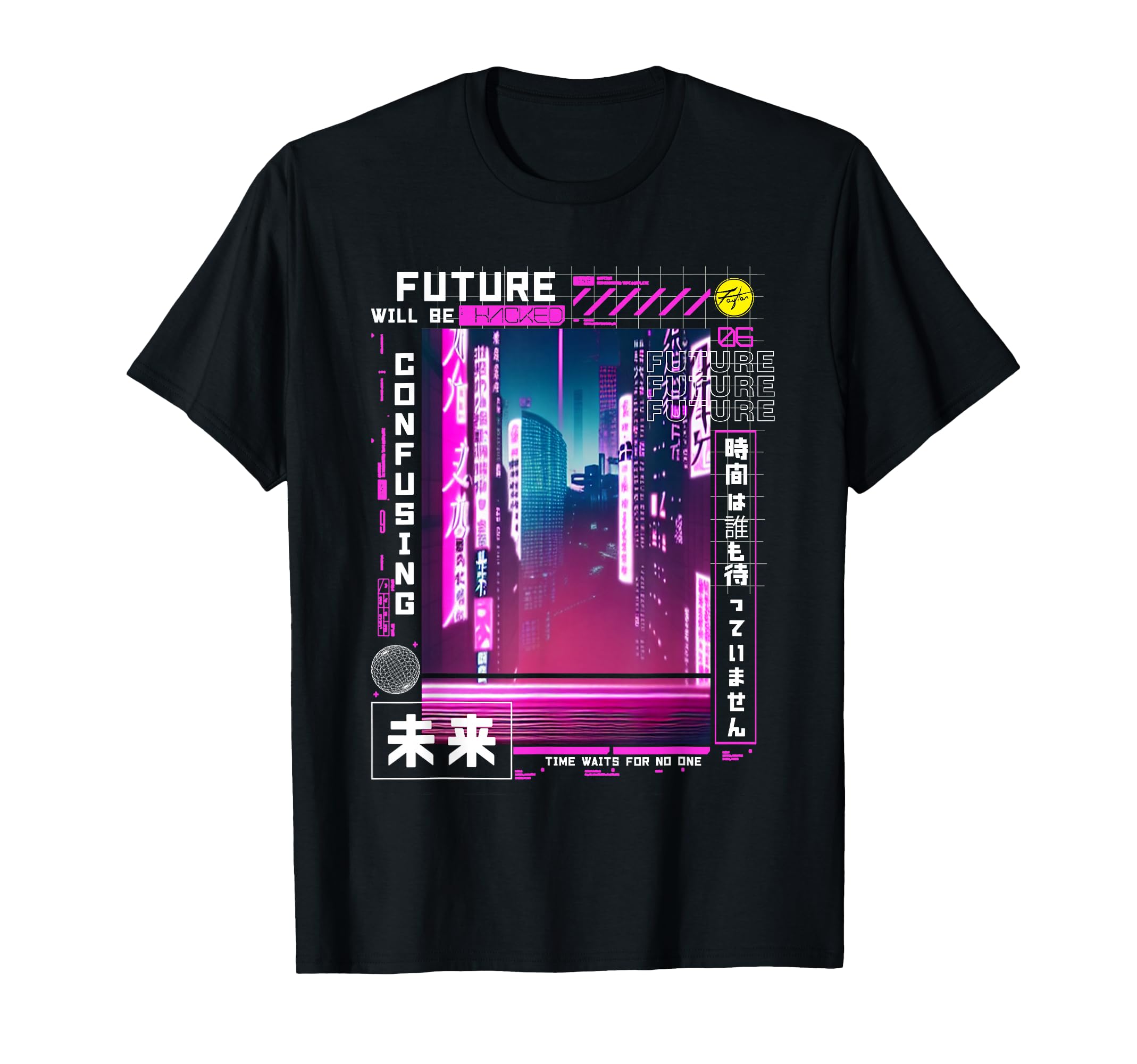Tokyo Cyberpunk Vaporwave Japanese T-Shirt - Fun Novelty Design Men Women - T-Shirt, Sweatshirt, Hoodie