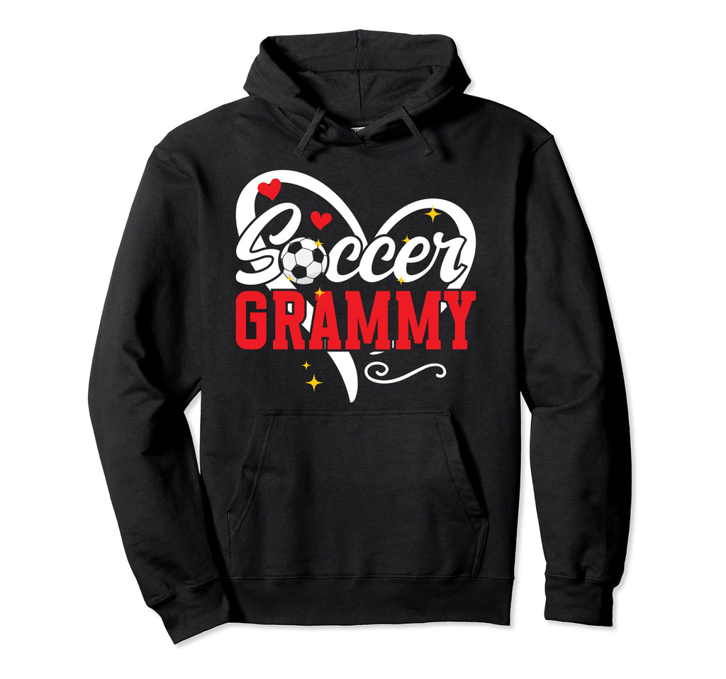 Soccer Grammy Heart Grandma Grammy Soccer Hoodie - Unique Graphic Unisex - T-Shirt, Sweatshirt, Hoodie