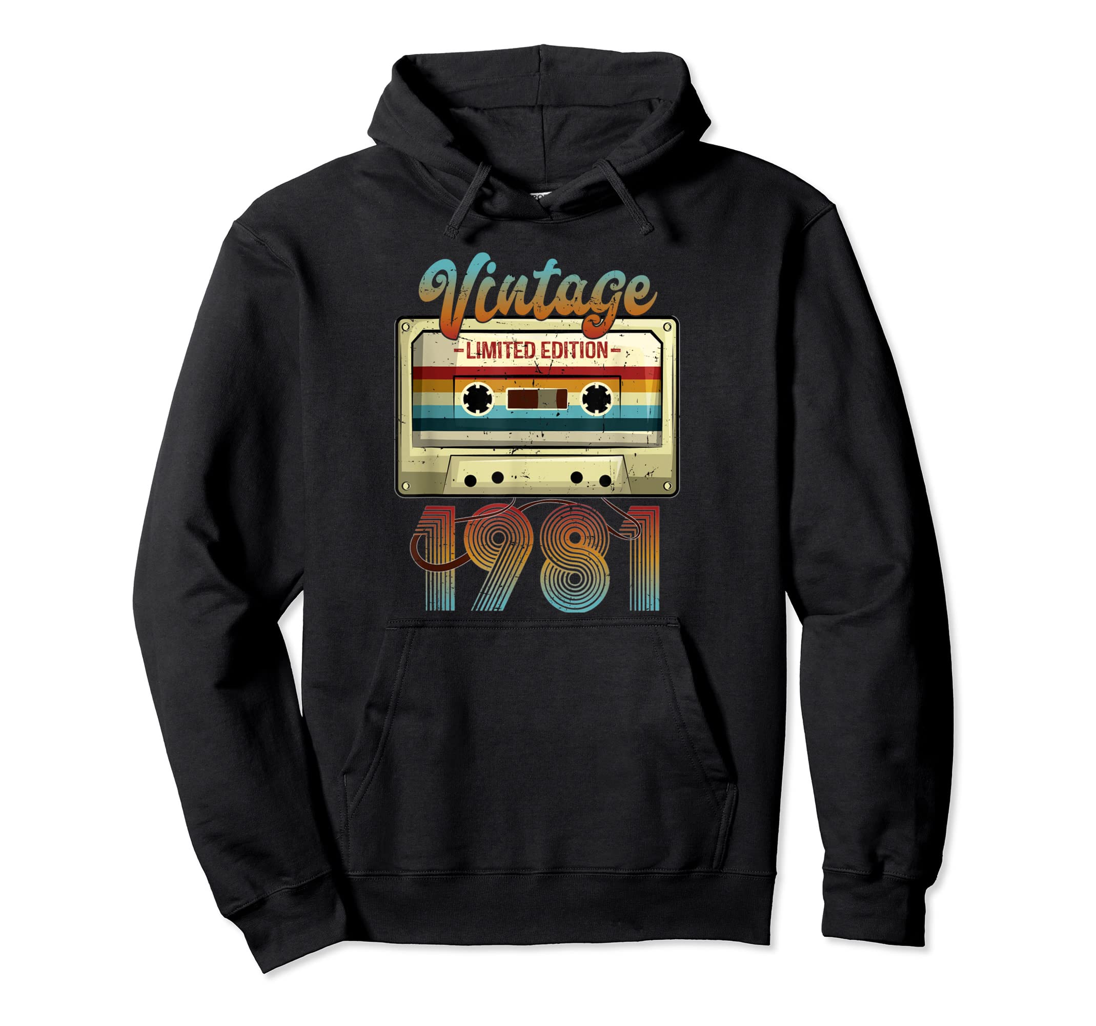 1981 40Th Birthday Cassette Tape Hoodie - Fun Novelty Design Unisex - T-Shirt, Sweatshirt, Hoodie