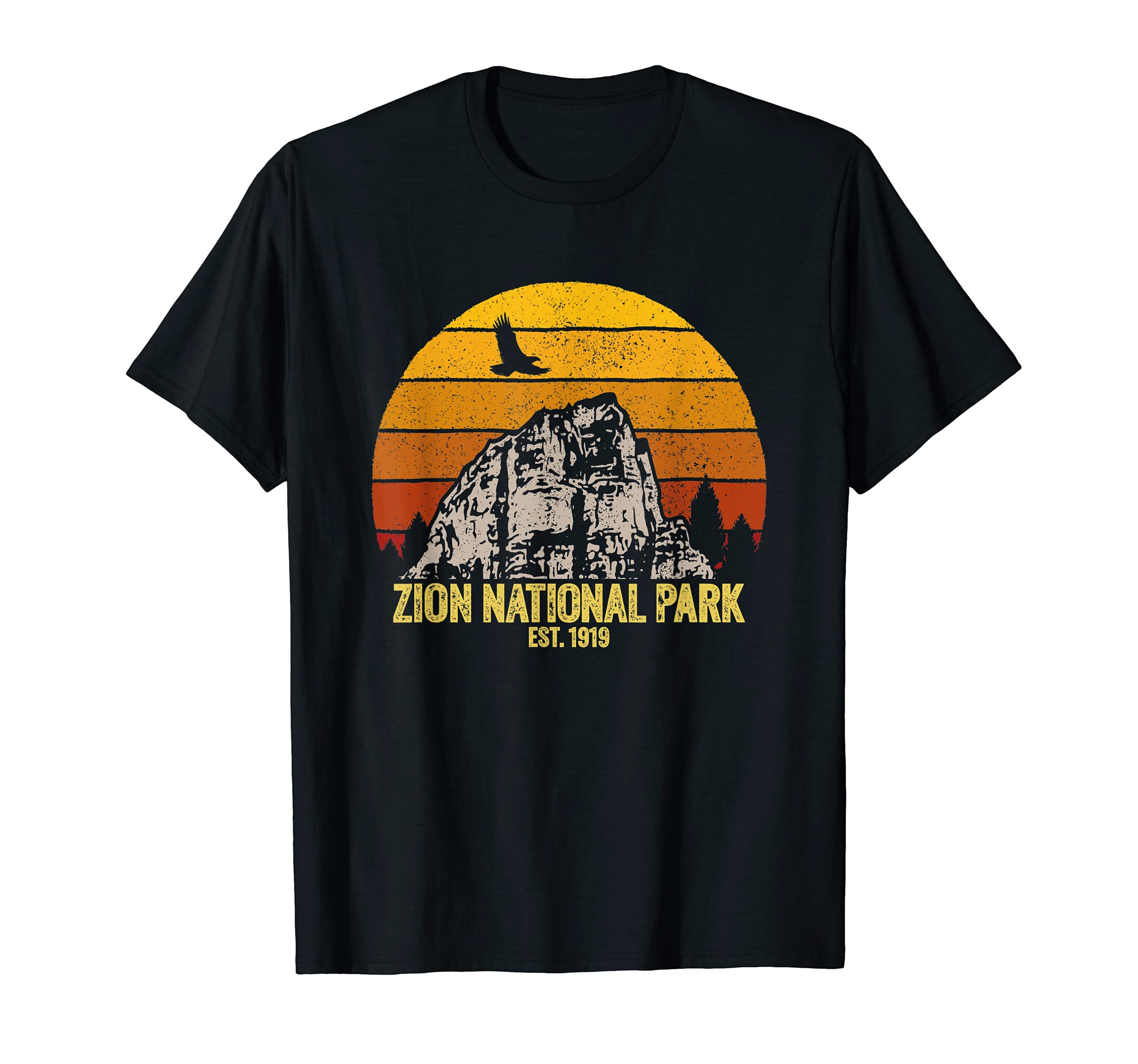 Zion National Park Distressed T-Shirt - Unique Graphic Unisex - T-Shirt, Sweatshirt, Hoodie