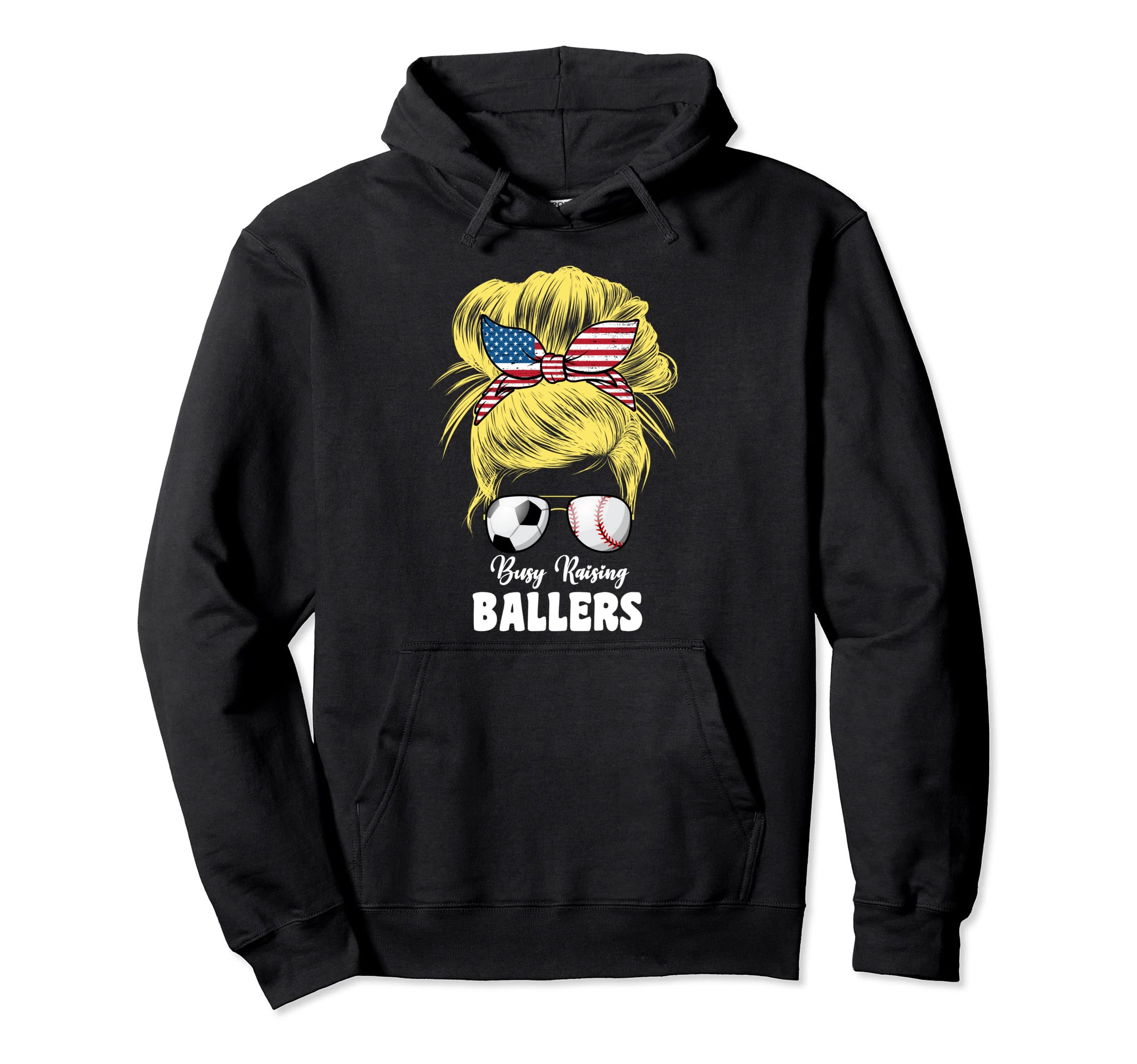 Busy Raising Ballers Soccer And Hoodie - Custom Art Print for Adults - T-Shirt, Sweatshirt, Hoodie