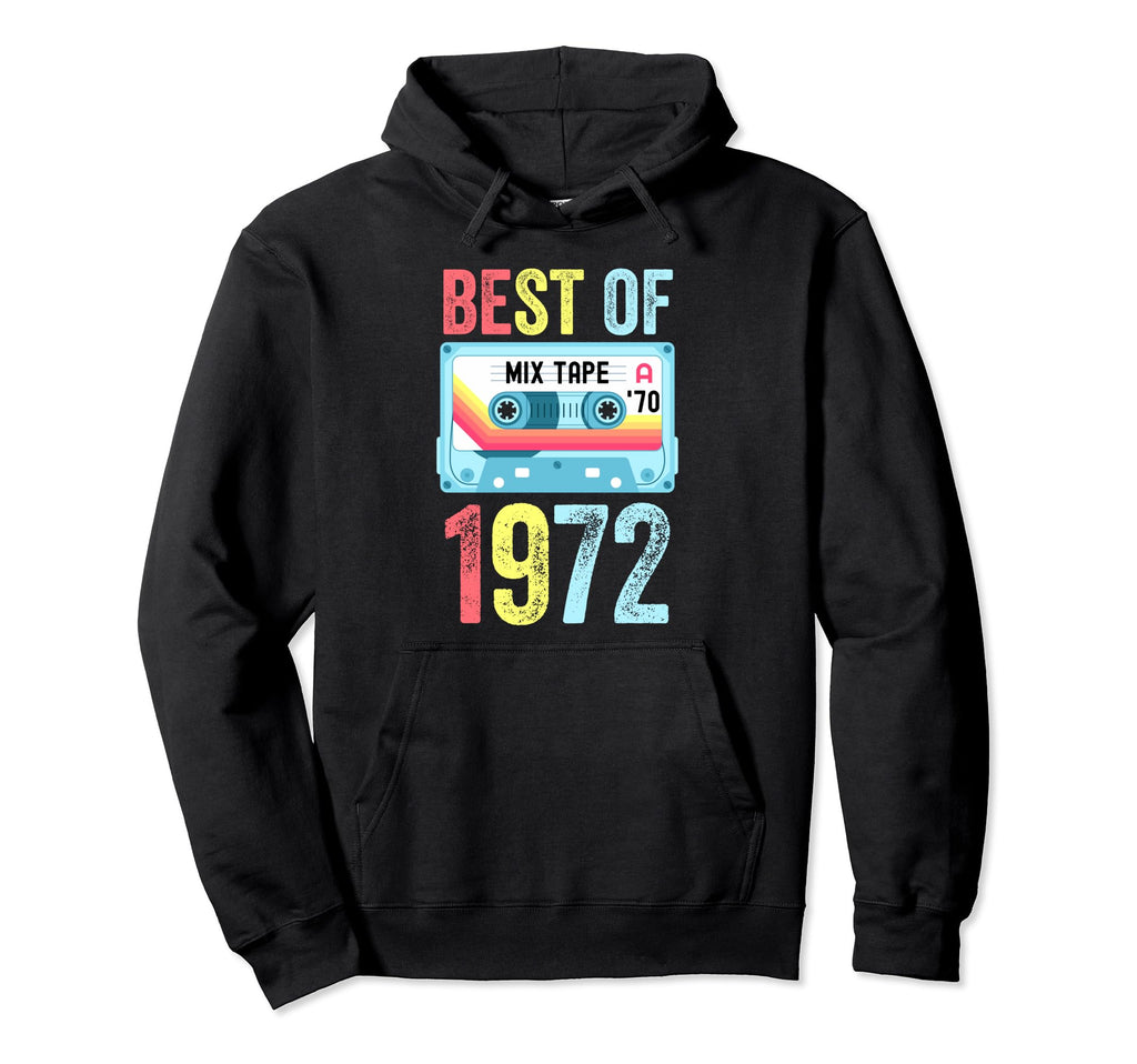 Best 1972 Cassette Tape Hoodie - Minimalist Print for Adults - T-Shirt, Sweatshirt, Hoodie