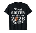 Senior Football Sister Class 2026 T-Shirt - Minimalist Print for Adults - T-Shirt, Sweatshirt, Hoodie
