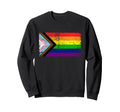 New Rainbow Gay Pride Flag Sweatshirt - Minimalist Print Men Women - T-Shirt, Sweatshirt, Hoodie