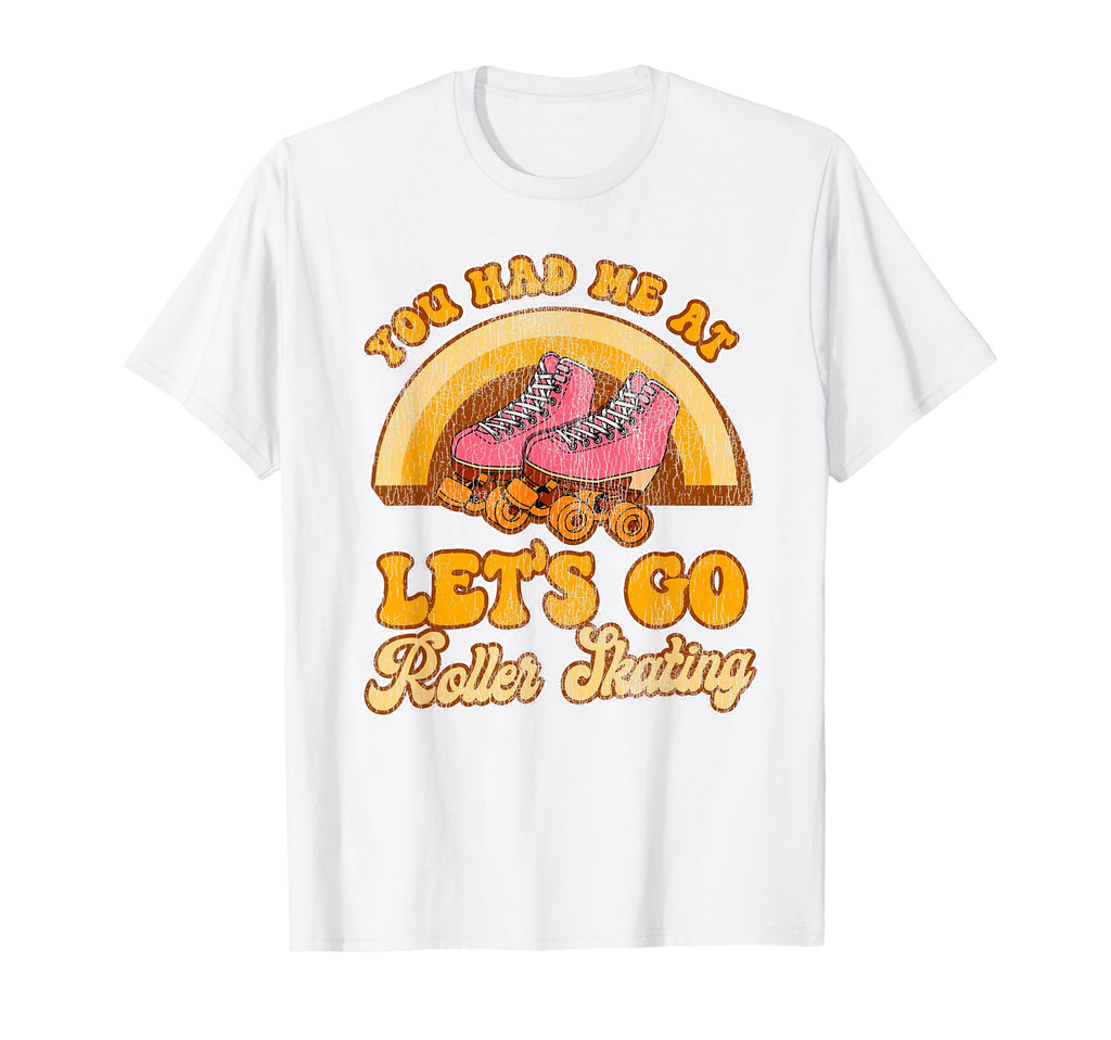 Roller Skating Skate 1970S T-Shirt - Fun Novelty Design for Adults - T-Shirt, Sweatshirt, Hoodie