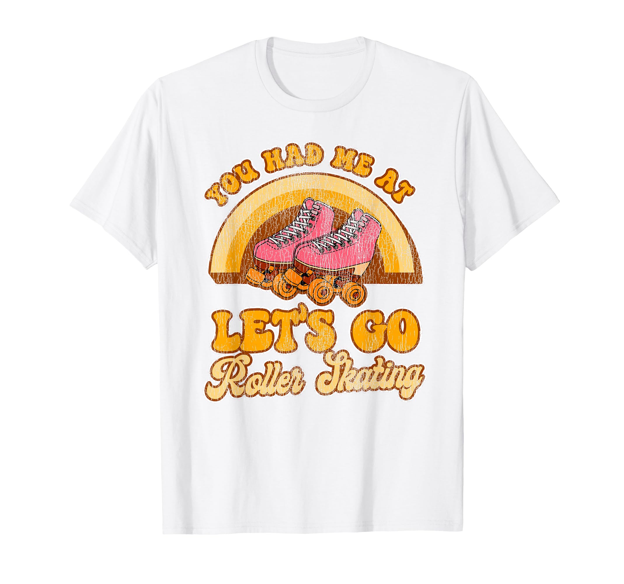 Roller Skating Skate 1970S T-Shirt - Fun Novelty Design for Adults - T-Shirt, Sweatshirt, Hoodie