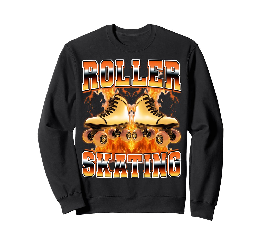 Roller Skating Skater Skate Sweatshirt - Casual Everyday Wear Men Women - T-Shirt, Sweatshirt, Hoodie