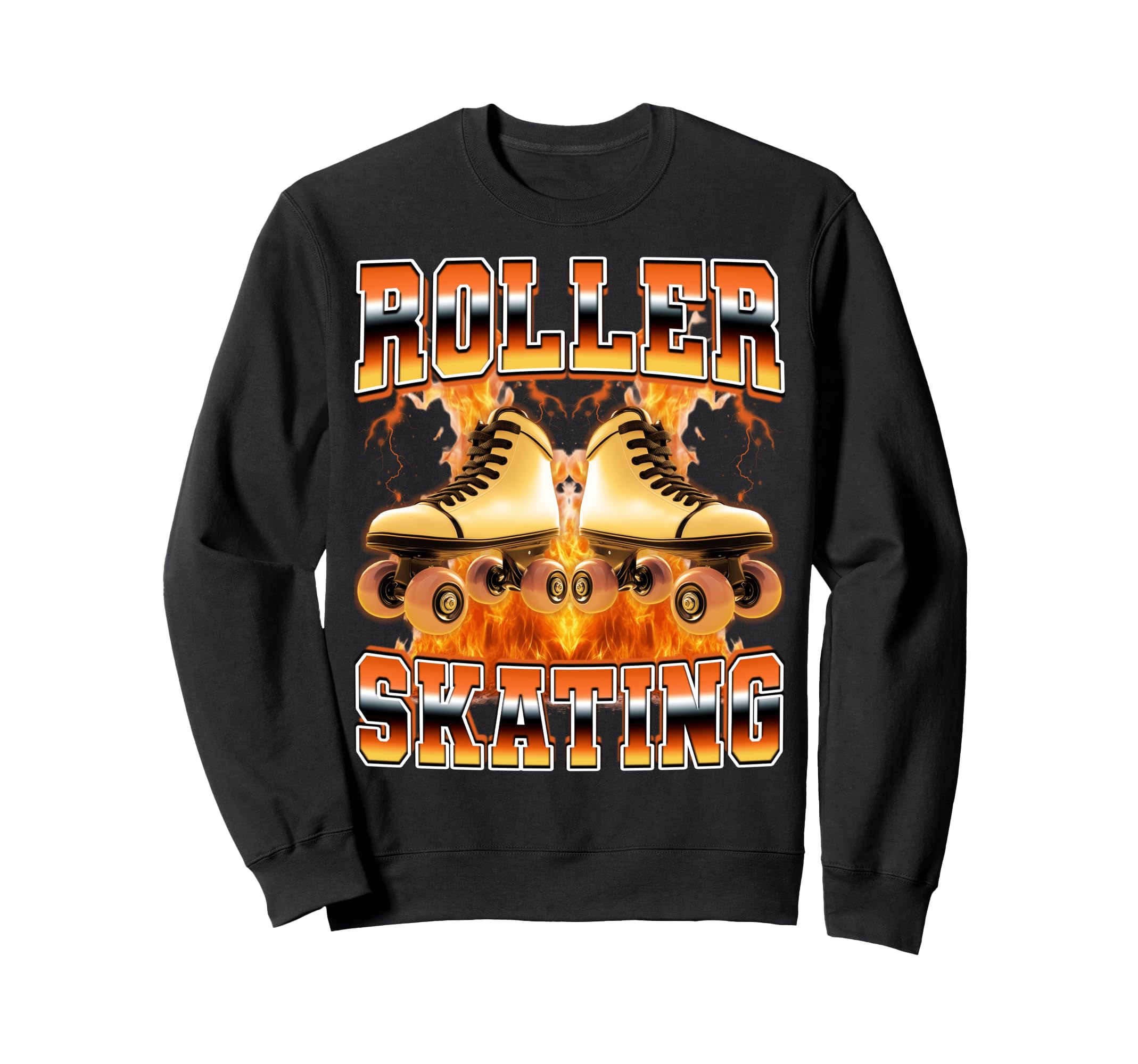 Roller Skating Skater Skate Sweatshirt - Casual Everyday Wear Men Women - T-Shirt, Sweatshirt, Hoodie