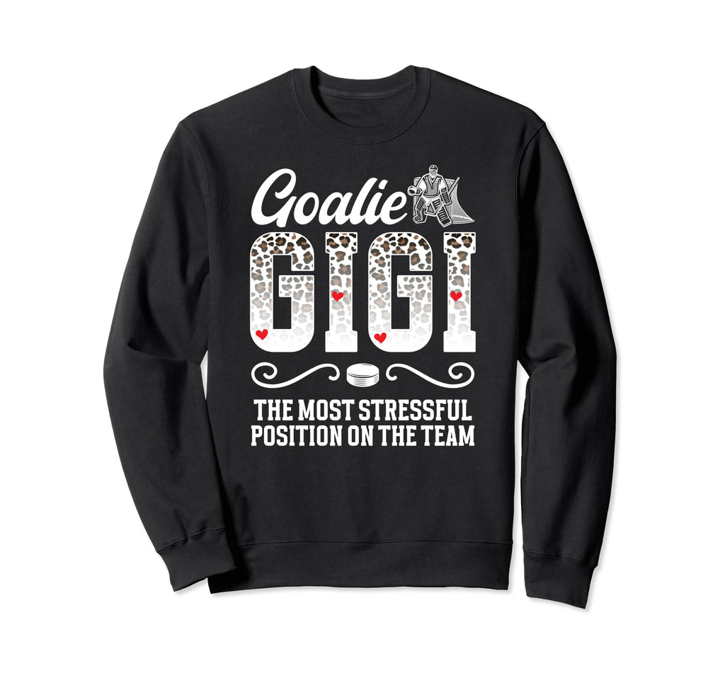 Ice Hockey Goalie Gigi Funny Ice Sweatshirt - Minimalist Print Men Women - T-Shirt, Sweatshirt, Hoodie