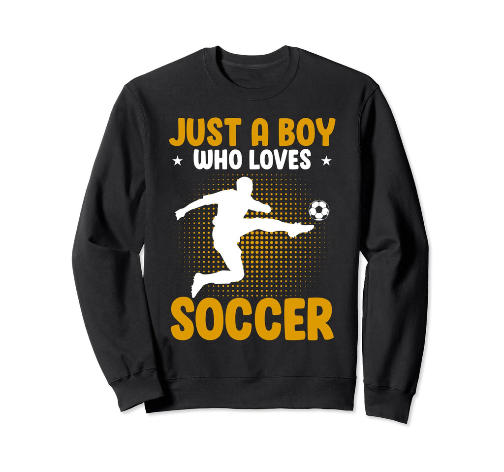 Just Who Loves Soccer Sweatshirt - Minimalist Print for Adults - T-Shirt, Sweatshirt, Hoodie