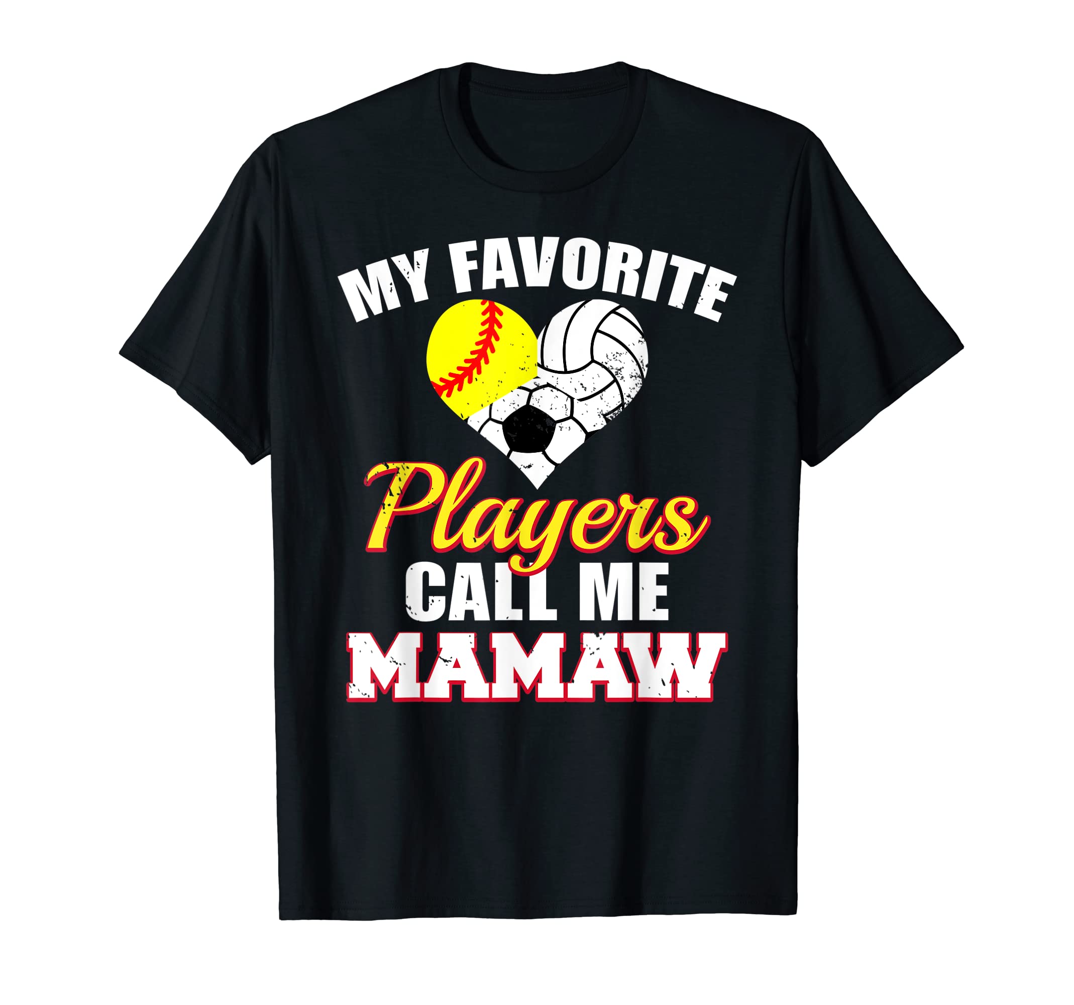 My Favorite Players Softball Volleyball T-Shirt - Graphic Print Men Women - T-Shirt, Sweatshirt, Hoodie