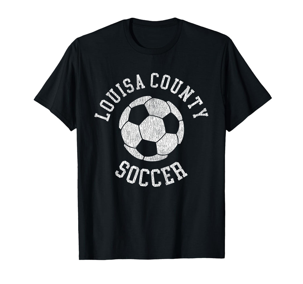 Louisa County Soccer Distressed 90S T-Shirt - Aesthetic Graphic Unisex - T-Shirt, Sweatshirt, Hoodie