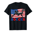 Soccer Us Flag Athlete Sports T-Shirt - Aesthetic Graphic Men Women - T-Shirt, Sweatshirt, Hoodie