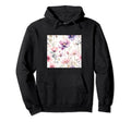 Watercolor Floral Pattern Hoodie - Streetwear Style Men Women - T-Shirt, Sweatshirt, Hoodie