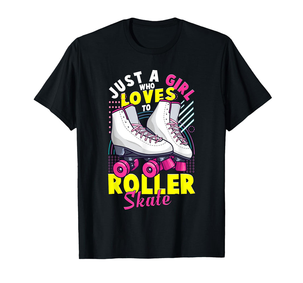 Just Who Loves To Roller Skate T-Shirt - Aesthetic Graphic for Adults - T-Shirt, Sweatshirt, Hoodie