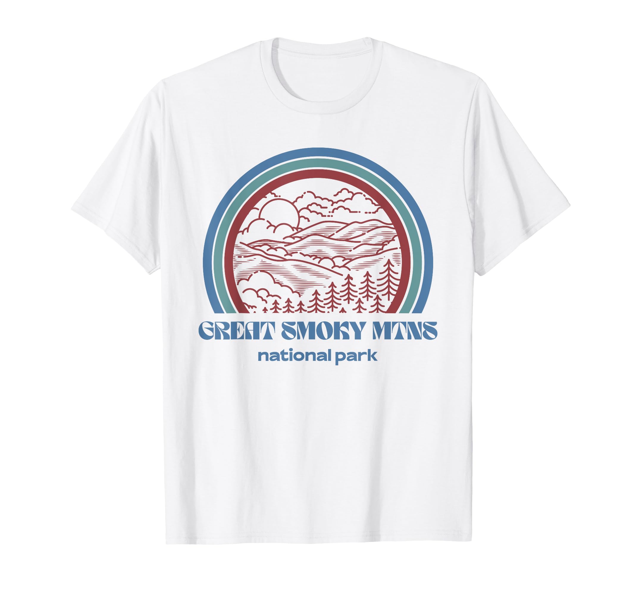 Great Smoky Mountains National Park T-Shirt - Custom Art Print Unisex - T-Shirt, Sweatshirt, Hoodie