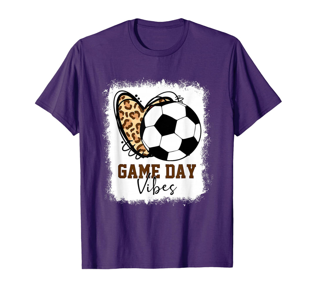 Bleached Soccer Game Day Vibes Soccer T-Shirt - Custom Art Print Men Women - T-Shirt, Sweatshirt, Hoodie