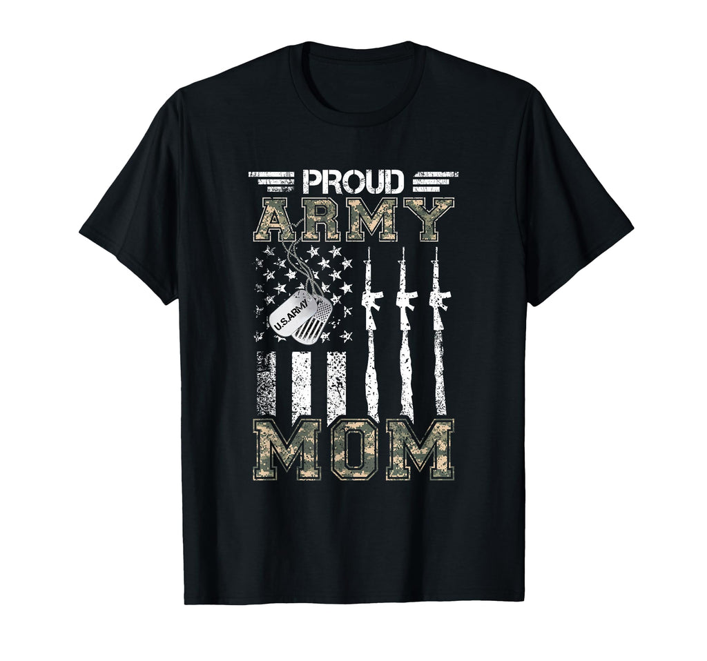 Proud Army Mom Us Army Mom Gifts Army T-Shirt - Graphic Print for Adults - T-Shirt, Sweatshirt, Hoodie