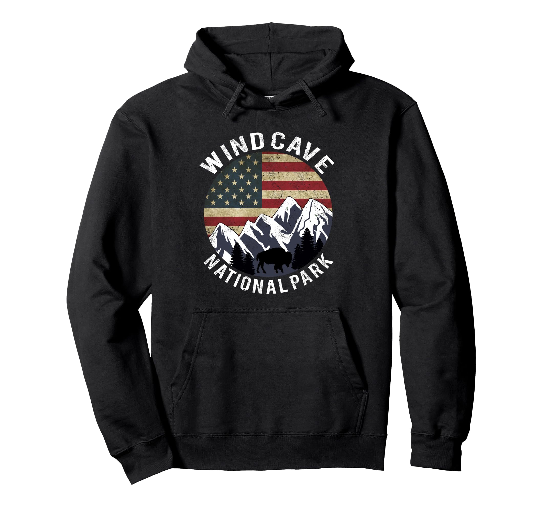 Wind Cave National Park Camping Hoodie - Fun Novelty Design Men Women - T-Shirt, Sweatshirt, Hoodie