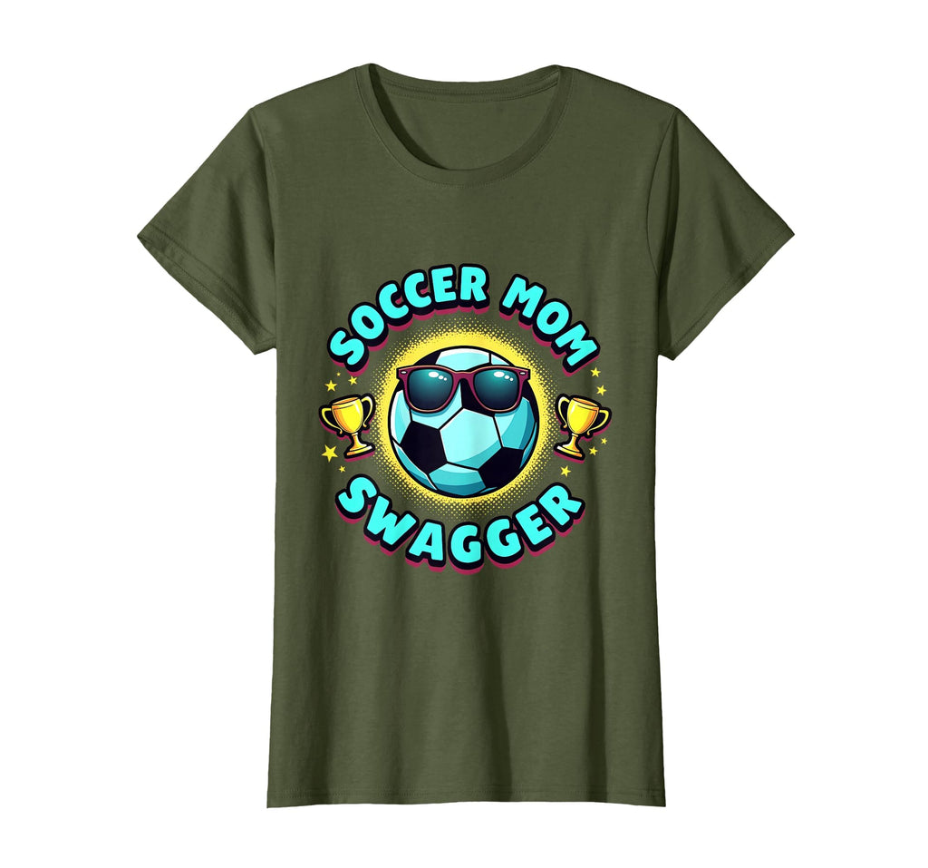 Soccer Mom Swagger Moms Club T-Shirt - Graphic Print Men Women - T-Shirt, Sweatshirt, Hoodie