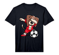 Dabbing Beagle Dog Peru Soccer Fans T-Shirt - Novelty Apparel for Adults - T-Shirt, Sweatshirt, Hoodie