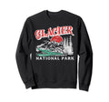 Glacier National Park 80S Mountains Sweatshirt - Custom Art Print Unisex - T-Shirt, Sweatshirt, Hoodie