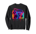 Dripping Paint Boombox Old School Sweatshirt - Streetwear Style Men Women - T-Shirt, Sweatshirt, Hoodie