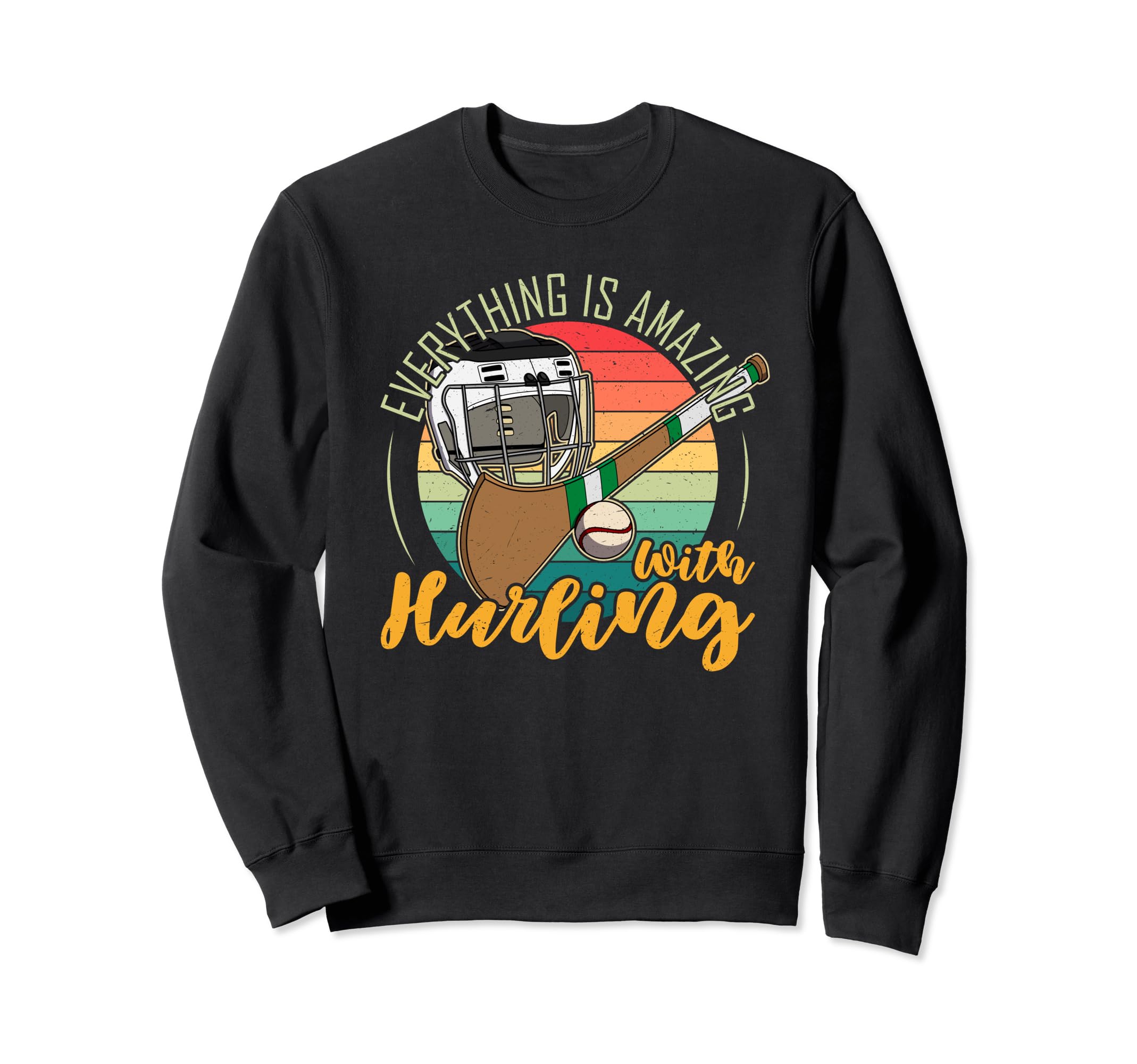 Hurling Helmet Athletic Goalkeeper Sweatshirt - Minimalist Print Unisex - T-Shirt, Sweatshirt, Hoodie