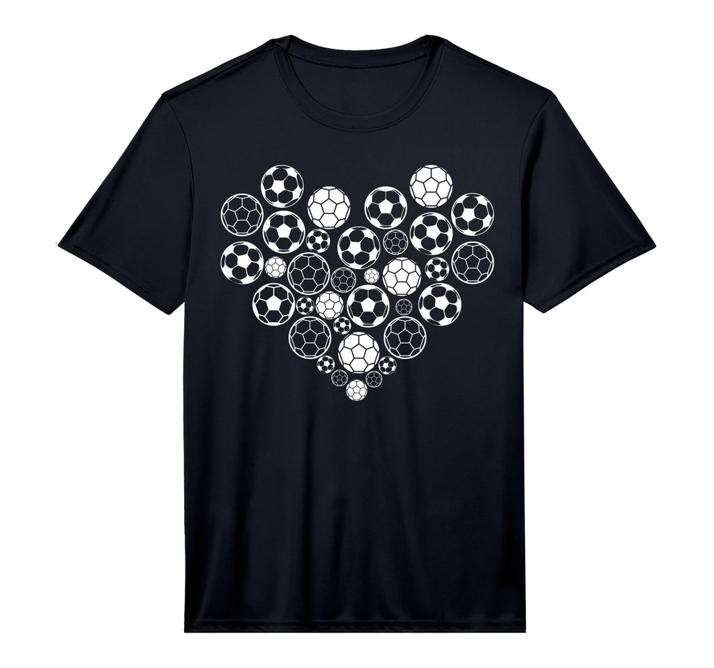 Soccer Ball Heart Soccer Player T-Shirt - Aesthetic Graphic for Adults - T-Shirt, Sweatshirt, Hoodie