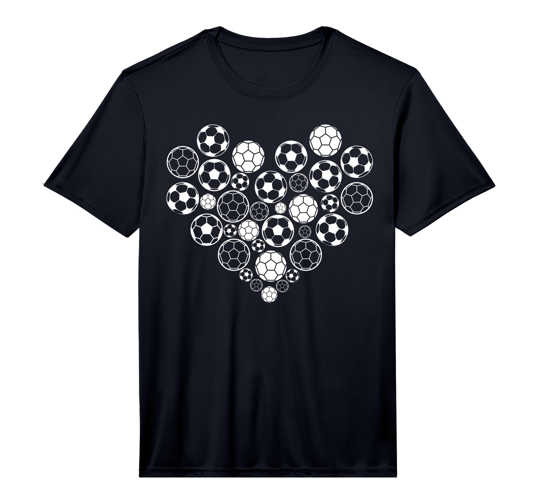 Soccer Ball Heart Soccer Player T-Shirt - Aesthetic Graphic for Adults - T-Shirt, Sweatshirt, Hoodie
