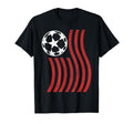 Soccer American Flag Patriotic T-Shirt - Minimalist Print Unisex - T-Shirt, Sweatshirt, Hoodie